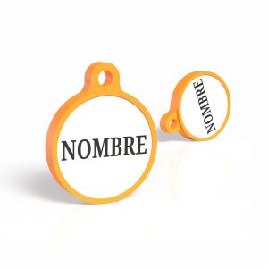 chapita-para-perros-forma-redonda-naranja-principal