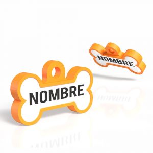 chapita-para-perros-huesito-naranja-principal