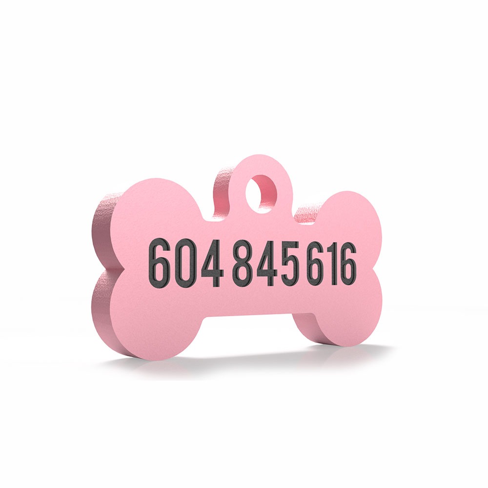 Chapita con forma de Huesito rosa palo 2 Mira Que Guau! chapita-para-perros-huesito-rosa-palo-trasera