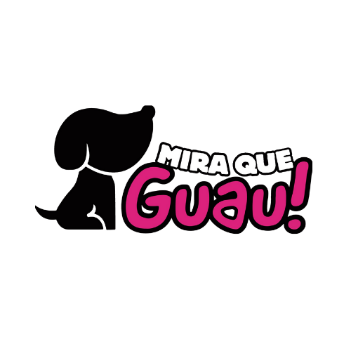 Logotipo mira que Guau